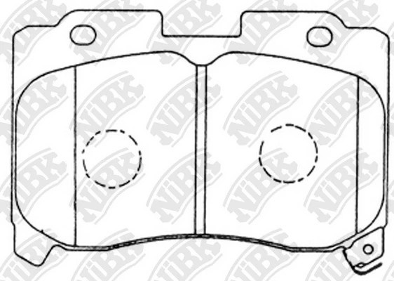 Колодки тормозные дисковые PN1360 PN1360 NIBK