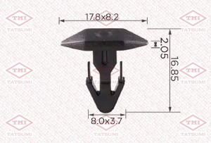 Клипса автомобильная [упаковка 10 штук] HONDA TJB1427 TJB1427 TATSUMI
