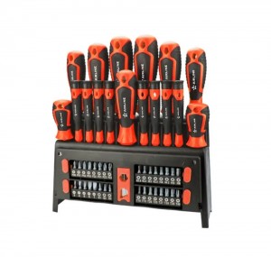 Набор отвёрток и бит 50 пр. в подставке (SL, PH, PZ, HEX, TORX, SQUARE) блистер  ATAU045 AIRLINE