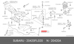 СТОЙКА СТАБИЛИЗАТОРА SUBARU 20420-FL020 SUBARU