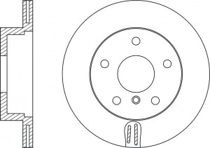 Диск тормозной BMW 1 (E81,E87,F20),3 (E90,F30) задний (1шт.) NIBK RN1306 NIBK