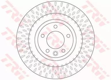 Диск тормозной задний RANGE ROVER SPORT (LW) (4/13- ) DF6528S DF6528S TRW