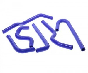 Патрубки ГАЗ-33104 Валдай дв.ММЗ-245 радиатора комплект 2шт. синий силикон 33104-1303001 MEGA POWER