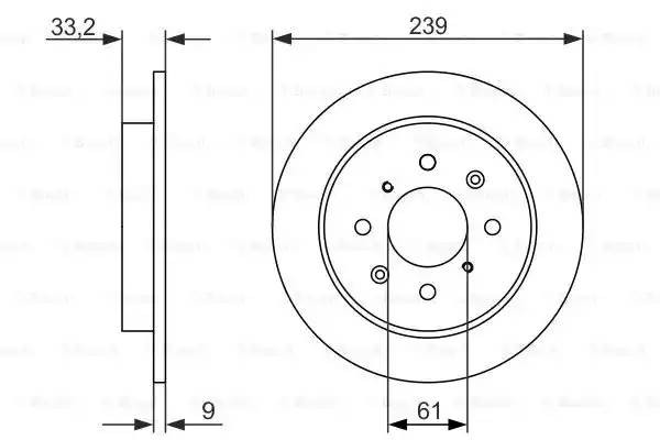 HONDA JAZZ (2008>) 0 986 479 739 BOSCH