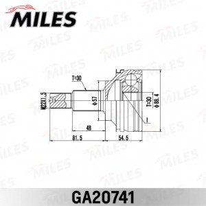 ШРУС наружный Lexus IS250/350 AWD 05-13 - GA20741 GA20741 MILES