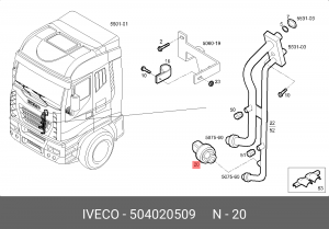 датчик давления в системе кондиционирования !\IVECO 504020509 IVECO