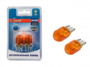 Лампа 12V WY21W WX3x16d 3200K желтая блистер (2шт.) Long Life XENITE 1007142 XENITE