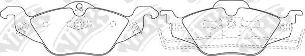 Колодки тормозные OPEL Astra G,Zafira (1.4) (98-) передние (4шт.) NIBK PN0189 NIBK