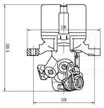 Суппорт торм. Honda Civic VI (95-) зад. лев. d=30мм (CF 002437) CF 002437 TRIALLI