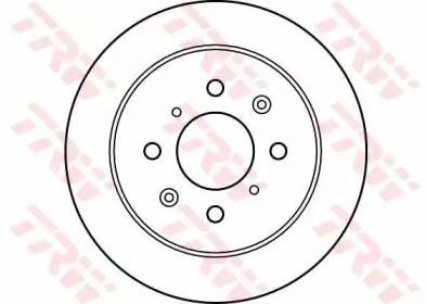 Диск тормозной HONDA Jazz задний (1шт.) TRW DF4191 TRW