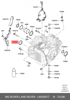 сальник АКПП!\ Land Rover Freelander LR000877 LAND ROVER