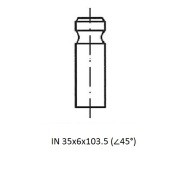 КЛАПАН ДВС IN MAZDA CX-7 2.3 MZR DISI TURBO 16V ( L3-VDT) 06-14 Z17580R ZIKMAR