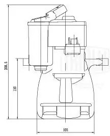Суппорт торм. для а/м VW Passat B6 05-/Passat CC 08- зад. лев. d38мм а/м с EPB C CF002164 TRIALLI