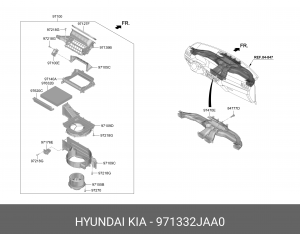Фильтр воздушный салона KIA Mohave (20-) OE 971332JAA0 HYUNDAI KIA