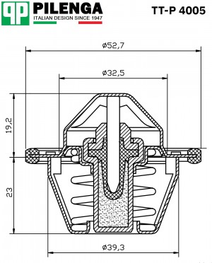 Термостат +89°C RENAULT LOGAN, DUSTER, SANDERO TT-P4005 TTP4005 PILENGA