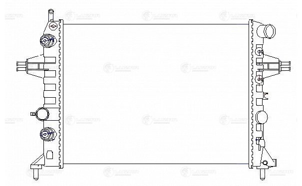 радиатор системы охлаждения!\Opel Astra G 98> LRC 21150 LUZAR