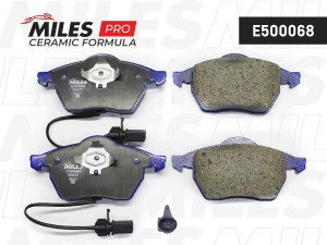 Колодки тормозные передние (Смесь CERAMIC серия PRO) AUDI A4/A6/VOLKSWAGEN PASSA E500068 MILES