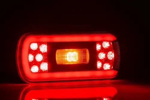 фонарь задний универсальный! LED, 5-функц. стоп, габ., поворот, с проводом 1.0м\ FT130NTPMLED FRISTOM