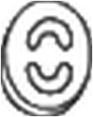 Кронштейн AUDI 80 VW LT MERCEDES T1 глушителя BOSAL 255-839 BOSAL