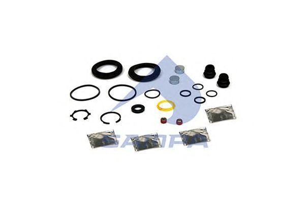 р/к дискового тормоза !(мпр) пыльники+уплотнения+2стопора+2крышки+смазка \Iveco 095.651 SAMPA