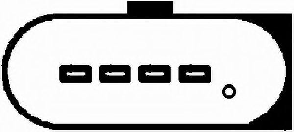 Датчик массового расхода воздуха VW Golf (97-05),Passat (97-05) AUDI A3 (96-03), 8ET009142-261 HELLA
