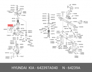 ДЕМПФЕР КАБИНЫ 64239-7A040 642397A040 HYUNDAI KIA