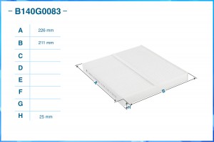 Фильтр салонный пылевой B140G0083 B140G0083 CWORKS