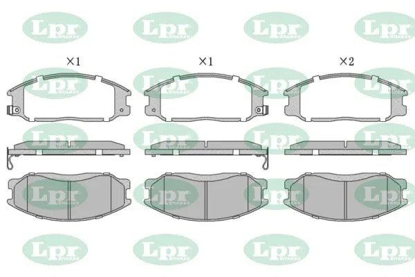 Комплект тормозных колодок 05P858 05P858 LPR