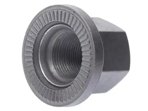 Гайка колеса М22х1.5 ГАЗ,КАМАЗ,МАЗ H=33мм под ключ 32мм с насечкой тефлон MEGAPO 900-00-058 MEGA POWER