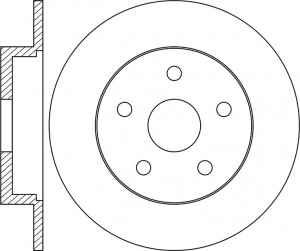 Диск тормозной FORD Mondeo (14-) задний (1шт.) NIBK RN1758 NIBK