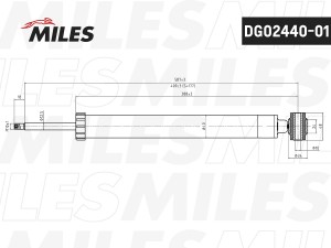 Амортизатор задний MERCEDES C W204 07- (KYB 553381) DG02440-01 DG02440-01 MILES