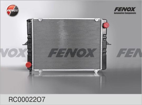 Радиатор двигателя алюм. паяный, до 99г.в. ГАЗ 2705, 3302, 3221, 2217, 2752 RC00 RC00022O7 FENOX