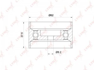 Ролик ремня ГРМ PB-1309 LYNXAUTO