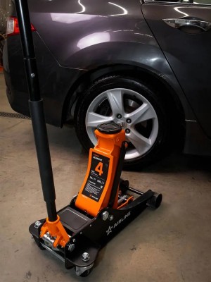 Домкрат подкатной 4т INDUSTRY двухпоршневой низкопрофильный (MIN - 112мм, MAX -  AJ4FI500 AIRLINE