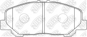 Колодки тормозные TOYOTA Estima (06-) передние (4шт.) NIBK PN1527 NIBK