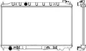 Радиатор охлаждения двигателя NISSAN TEANA I (J31) 33411055 SAKURA