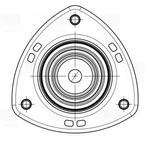 Опора амортизатора для а/м Suzuki Grand Vitara (05-) (перед.) (с подшип.) (SA 24 SA 2454 TRIALLI