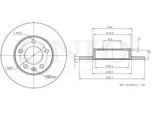 Диск тормозной задний BRD-20042 UNIO