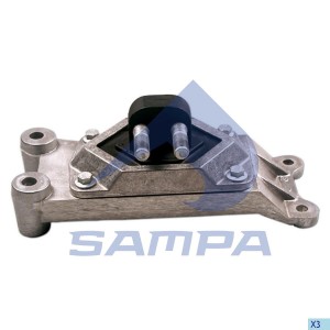 подушка двигателя! (мр) задняя левая 132x369x129 RVI Magnum 080069 SAMPA