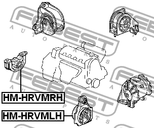 HONDA CIVIC (91-95)/HR-V (99-05) HM-HRVMRH FEBEST