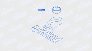 Сайлентблок рычага передней подвески, задний Opel Corsa D IV (S07)/Corsa E V (X1 SB900 FINWHALE