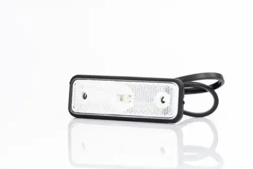 фонарь габаритный! LED, белого цвета, 102х36, с проводом 0.5м \ FT004BLED FRISTOM