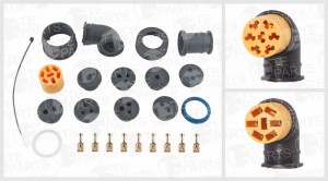 Коннектор Bayonet 7-pin ЖЕЛТЫЙ для фонарей Schmitz (TE PARTS 7826941) 7826941 TE PARTS