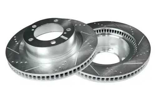 Передний тормозной диск Evolution с перфорацией и насечками, в покрытии GEOMET J JBR1309 POWERSTOP