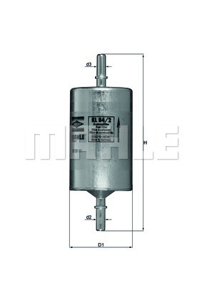 фильтр топливный!\ MB W639 Viano/Vito 119/122 3.0/3.2 03> KL84/2 MAHLE KNECHT