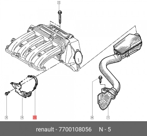 Крепление воздушного фильтра RENAULT 7700 108 056 7700108056 RENAULT