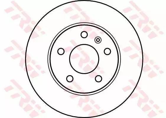 OPEL ASTRA G/H/ ZAFIRA F75 MERIVA (2003-2010) 5 отверстий/ D=264mm DF4051 TRW