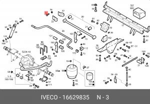 БОЛТ 16629835 IVECO