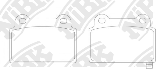 Колодки тормозные MITSUBISHI Lancer Evolution (07-15) задние (Sport) (4шт.) NIBK PN23002S NIBK