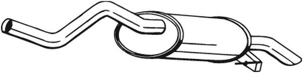 Глушитель RENAULT Clio (98-09) задняя часть BOSAL 200-069 BOSAL